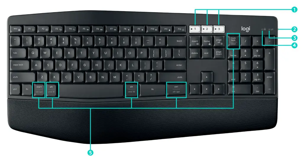 logitech MK875 Performance Wireless Keyboard - fig1