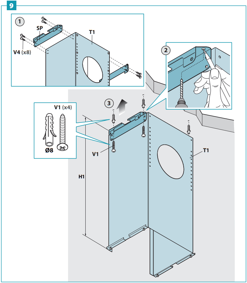 falmec F7PB90B1 Plane Island Rangehood - fig 7