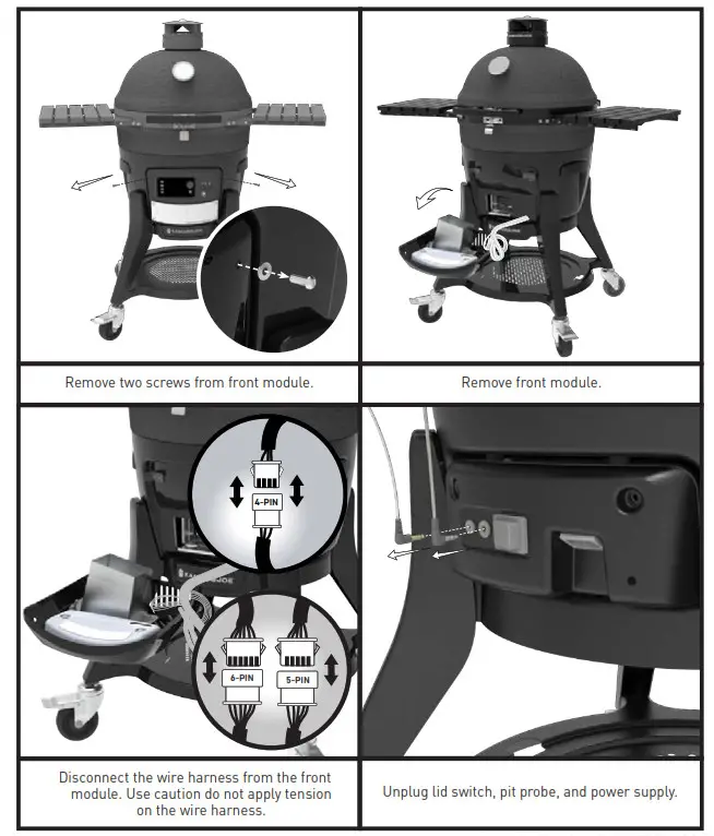 KAMADO JOE KJ15041123 Wire Harness 18 Inch Red Digital Charcoal Grill and Smoker