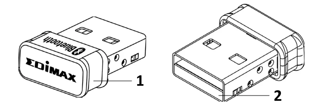 EDiMAX BT-8500 Bluetooth 5 Nano USB Adapter - Hardware