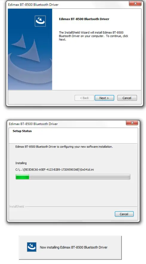 EDiMAX BT-8500 Bluetooth 5 Nano USB Adapter - continue and follow