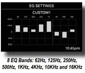 MBQuart MBQX-RAD-1 Multimedia Controller Installation Guide - Equalization (EQ)