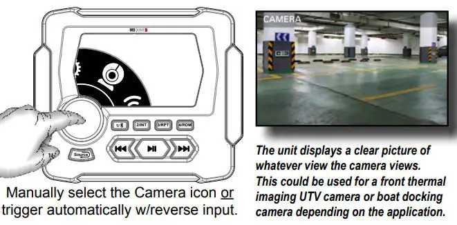MBQuart MBQX-RAD-1 Multimedia Controller Installation Guide - User can also manually select the Camera source from the menu