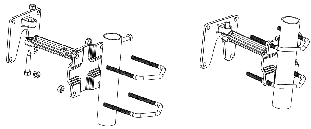 Poynting WLAN-61 Stainless steel bracket assembly