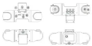 Amacam AM-DC19 Dual Lens Dash Camera - Features