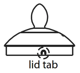 bonaVITA BV382510V - lid tab