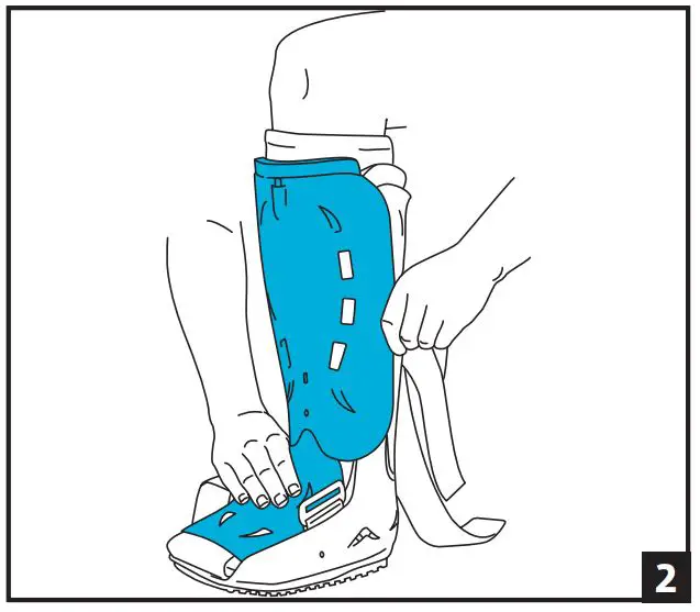 DJO L4360 L4361 Aircast XP Walker Extra Pneumatic - using instruction 2
