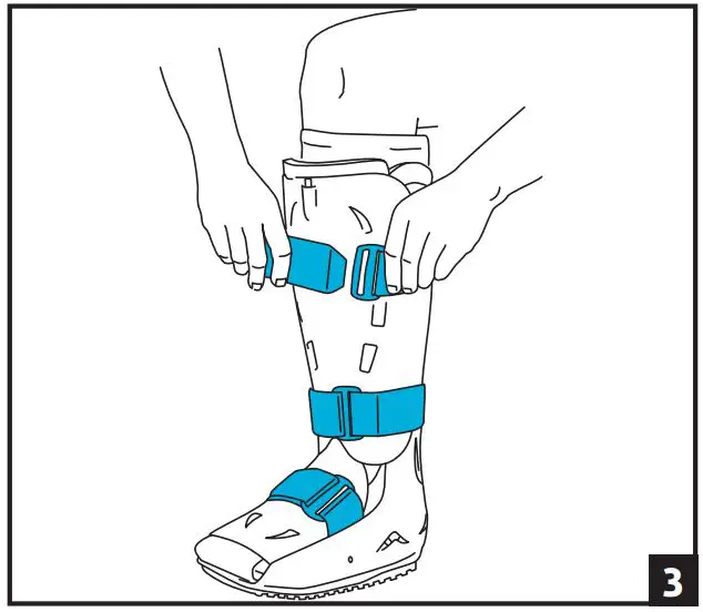 DJO L4360 L4361 Aircast XP Walker Extra Pneumatic - using instruction 3