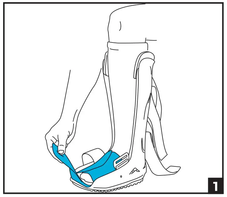 DJO L4360 L4361 Aircast XP Walker Extra Pneumatic - using instruction
