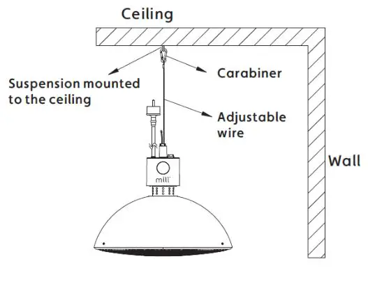 mill JDB1500CL Pendant Patio Heater - How to install the patio heater