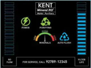 KENT Prime Plus 9-Litres Wall Mountable RO+UV+UF+TDS Controller - Auto Flushing