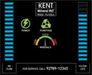 KENT Prime Plus 9-Litres Wall Mountable RO+UV+UF+TDS Controller - Emptying of Tank