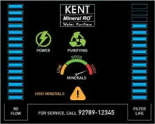 KENT Prime Plus 9-Litres Wall Mountable RO+UV+UF+TDS Controller - Mineral Content 3