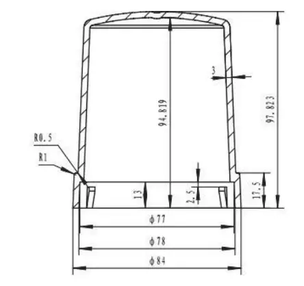 ST Engineering Electronics AGIL LCU 2 Series LCU 2EU Remote Lamp Controller - Dimension