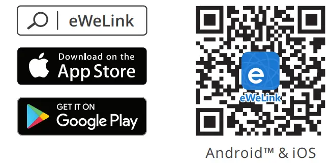 SONOFF DIY iFan03 Wi-Fi Fan amp Light Controller - Download the eWeLink APP