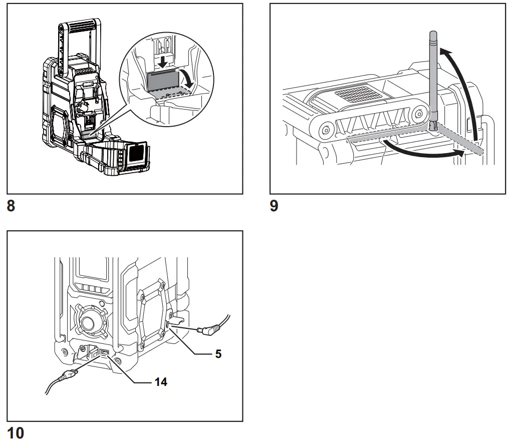 makita XRM06X Jobsite Radio - fig3