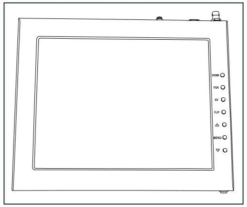ikan PT3700 TK Teleprompter and Hard Case Travel Kit - Monitor Ports 2