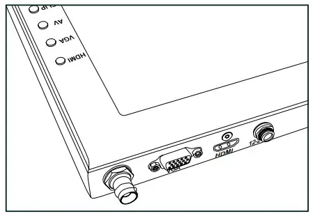 ikan PT3700 TK Teleprompter and Hard Case Travel Kit - Monitor Ports