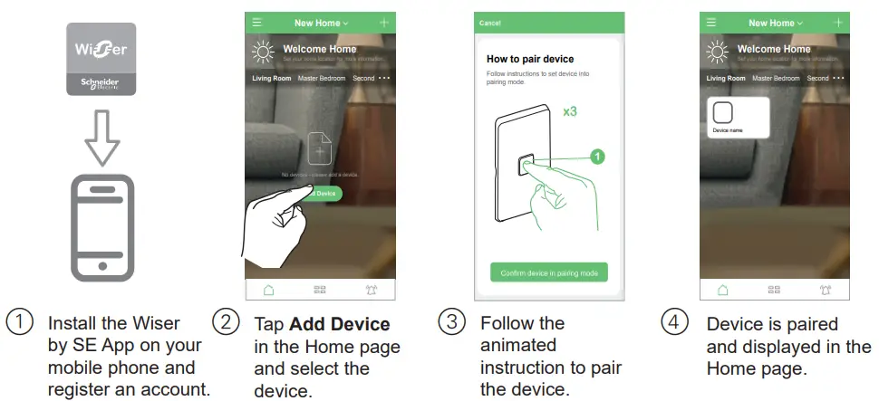 CLIPSAL 41EPBDWCLMZ-VW Connected Dimmer Zigbee Default Mode fig11