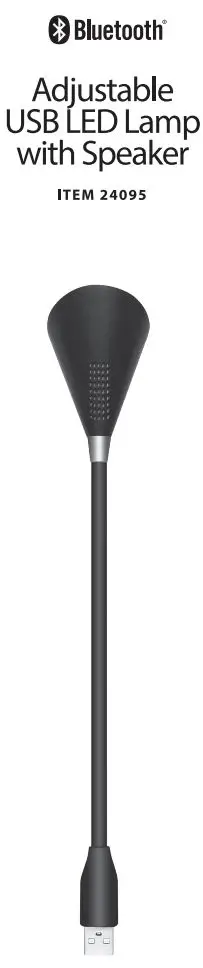 CJ TECH 24095 Adjustable USB Led Lamp with Speaker User Manual