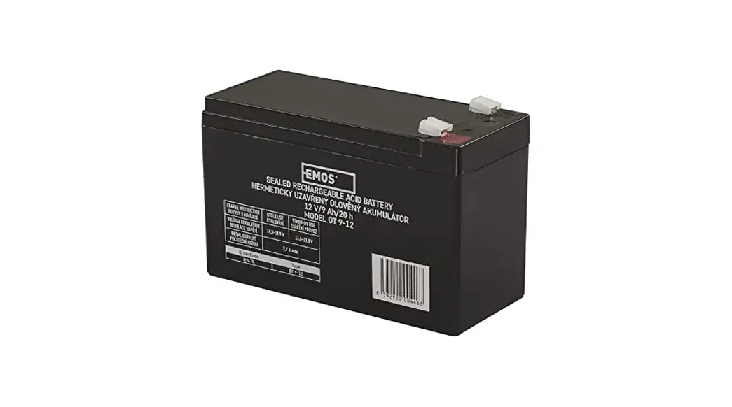 Emos 1201001800 Agm Valve-regulated Lead-acid Battery With Absorbed Electrolyte Instruction Manual Emos 1201001800 Agm Valve-regulated Lead-acid Battery With Absorbed Electrolyte Instruction Manual