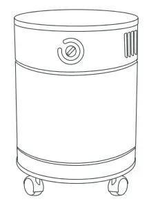 allerair A5AS61218110 AirMedic Pro 5 Ultra VOG Air Purifier - upright