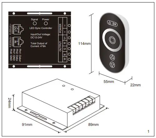 ROBUS-RVARGBW-CRTL-Vegas-768W-Controller-fig-1
