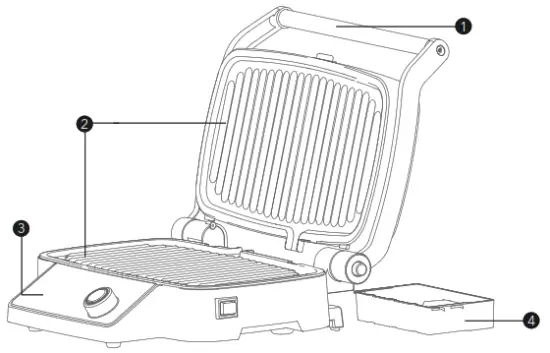 PROZIS Grill In XL Contact Grill