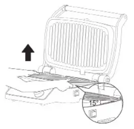 PROZIS Grill In XL Contact Grill - Open position1