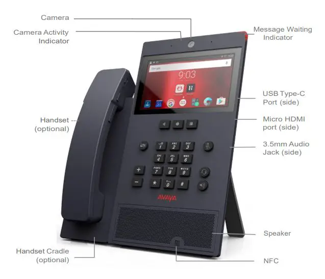AVAYA K155 Vantage Video IP Phone 1