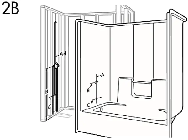 Laurel Mountain Domeless Acrylic shower Stalls Tub Showers Instructions - 07