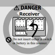 Futaba R7108SB FASSTest 2 4GHz Bidirectional Communication System - Connector precaution