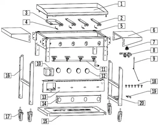 REPLACEMENT PARTS - PB757GS