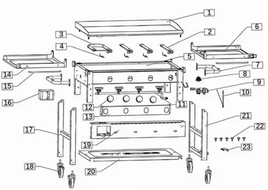 REPLACEMENT PARTS - PB757GD