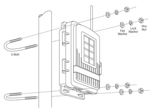 Davis 6332 Sensor Transmitter - Mounting on a Pole