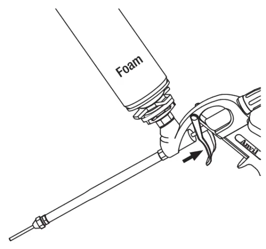 Anvil FDM 19F02 Spray Foam Dispensing Gun - discharge