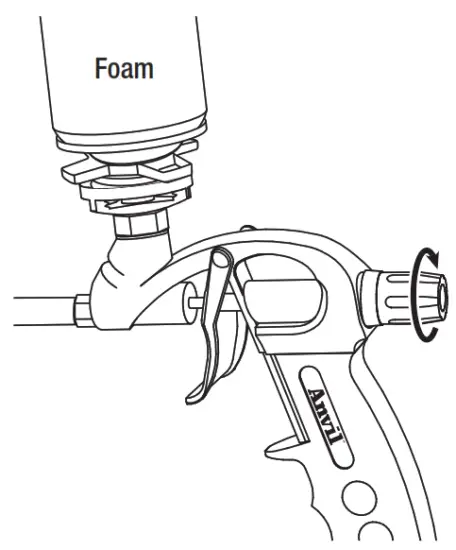 Anvil FDM 19F02 Spray Foam Dispensing Gun - foam