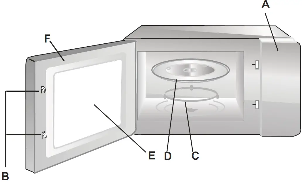 Amica AMGF23E1GS Freestanding Microwave Oven 02