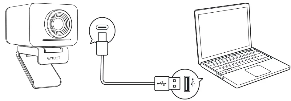 EMEET AWJ01A1 Jupiter 1080p Webcam fig