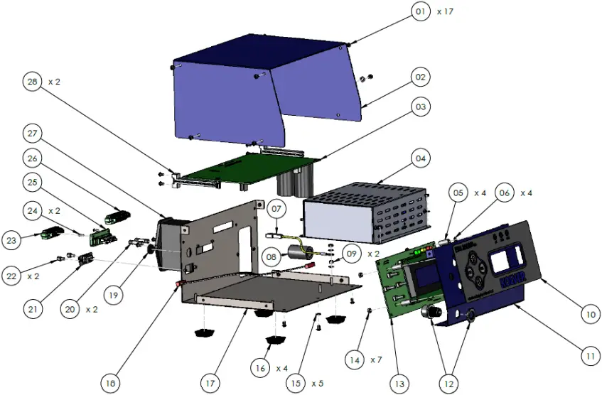 kolver EDU2AE - EXPLODED VIEW EDU2AE HPro