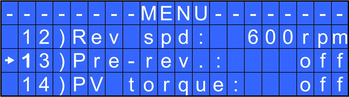 kolver EDU2AE - MENU 6