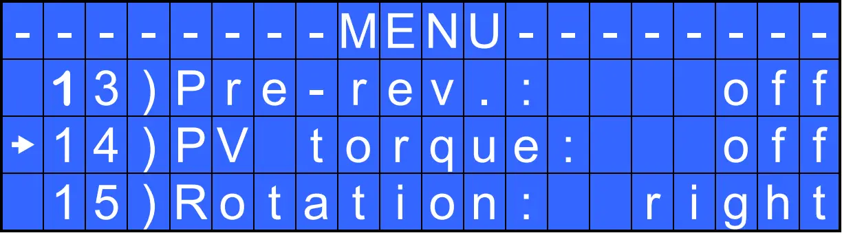 kolver EDU2AE - MENU 7