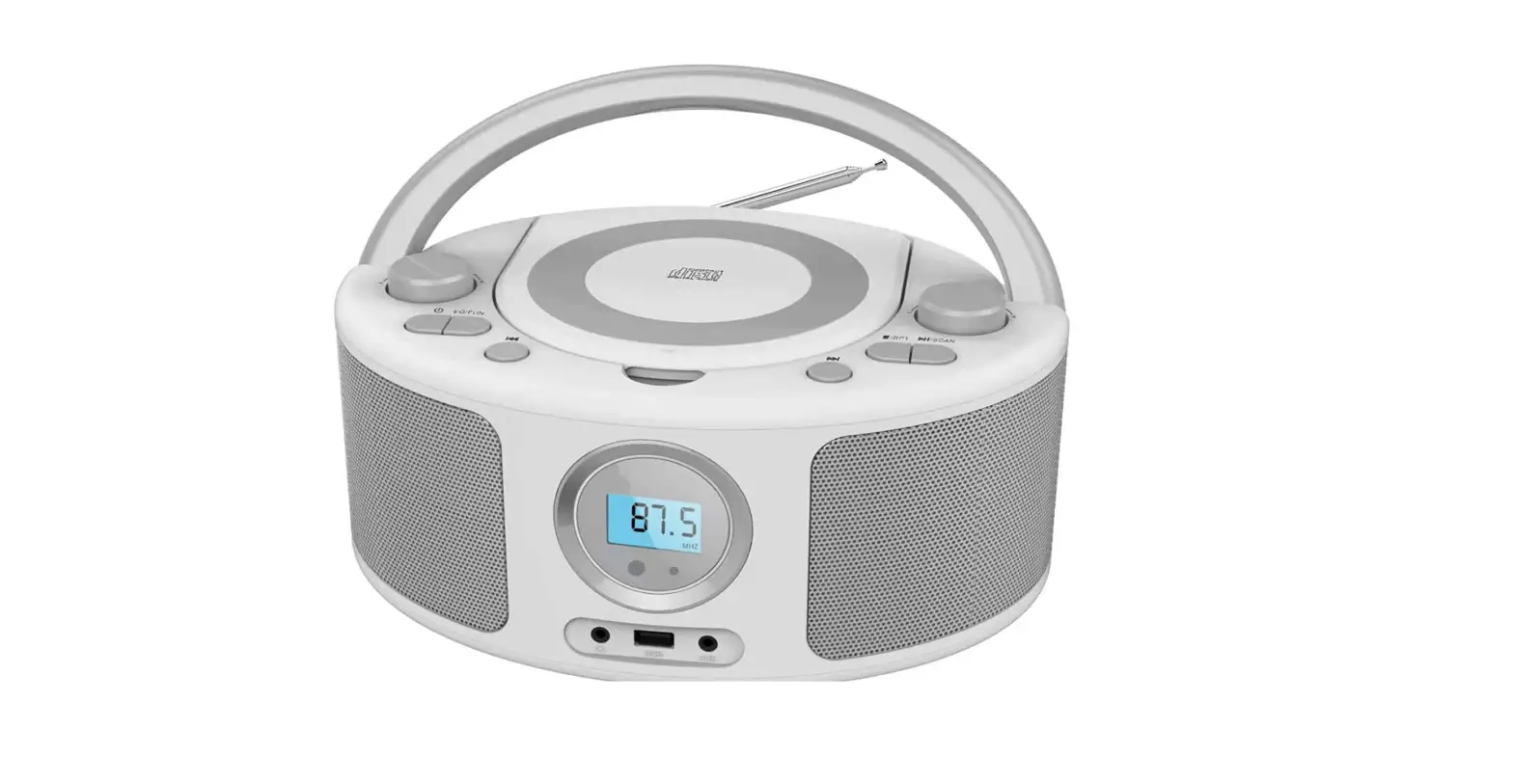 Cd Radio Portable Cd Player Boombox With Bluetooth,fm Radio, Usb Input And 3.5mm Aux Headphone-complete Features/user Guide