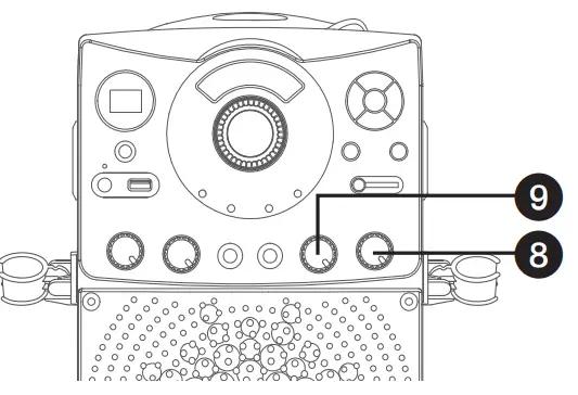 Adjust the MIC VOLUME