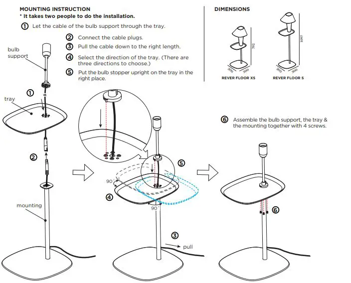 WEVER DUCRE REVER FLOOR 1.0-MOUNTING INSTRUCTION 1