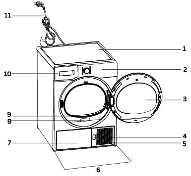 Blomberg-LTK310030W-10kg-Condenser-Tumble-Dryer-fig-1