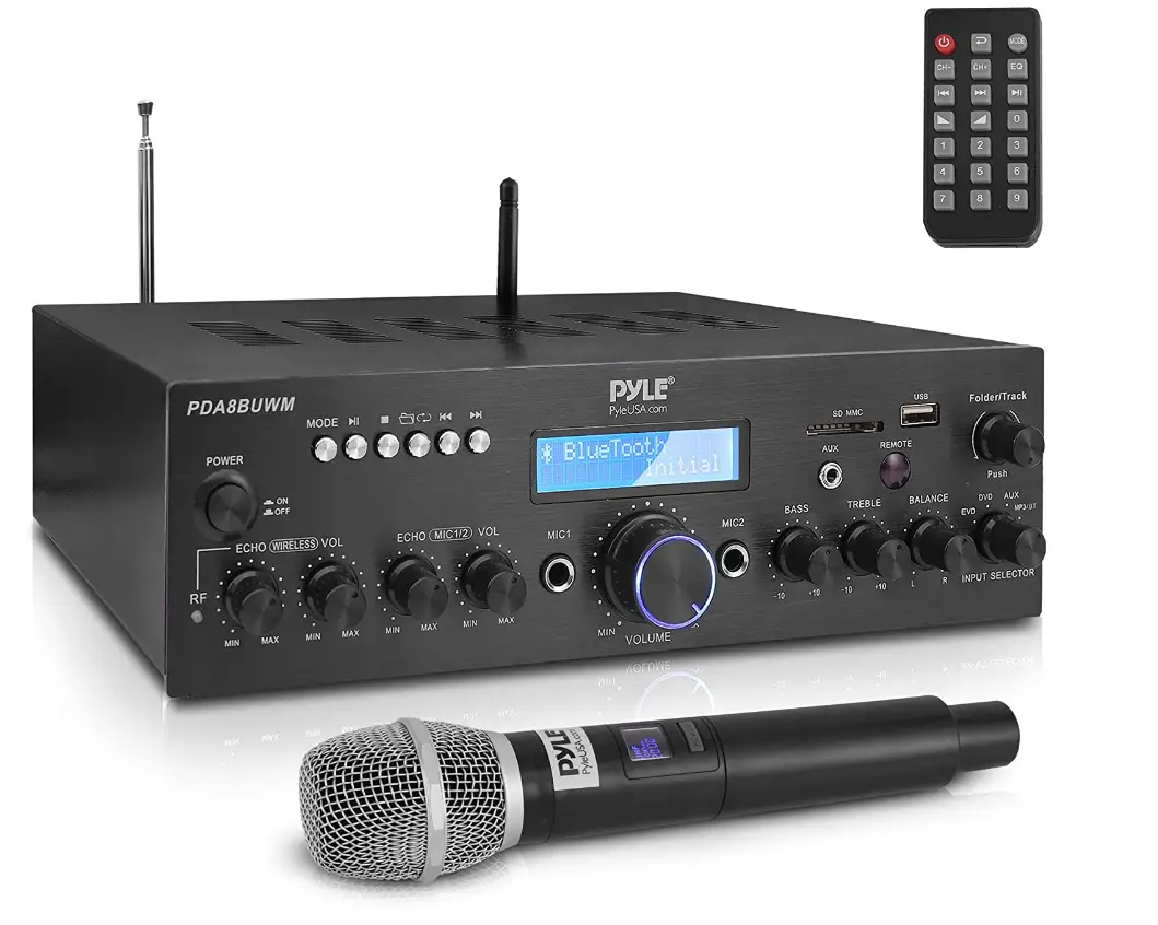 Wireless-Microphone-Power-Amplifier-System-200W-Dual-Channel-Sound-Audio-Stereo-Karaoke-Speaker-imgg