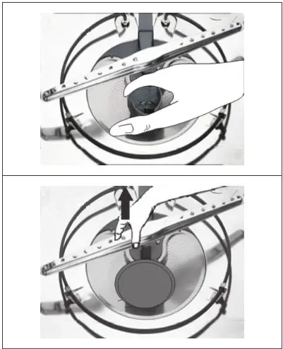SHARP Dishwasher - CLEAN THE FINE FILTER