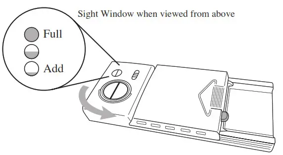 SHARP Dishwasher - Open the door,