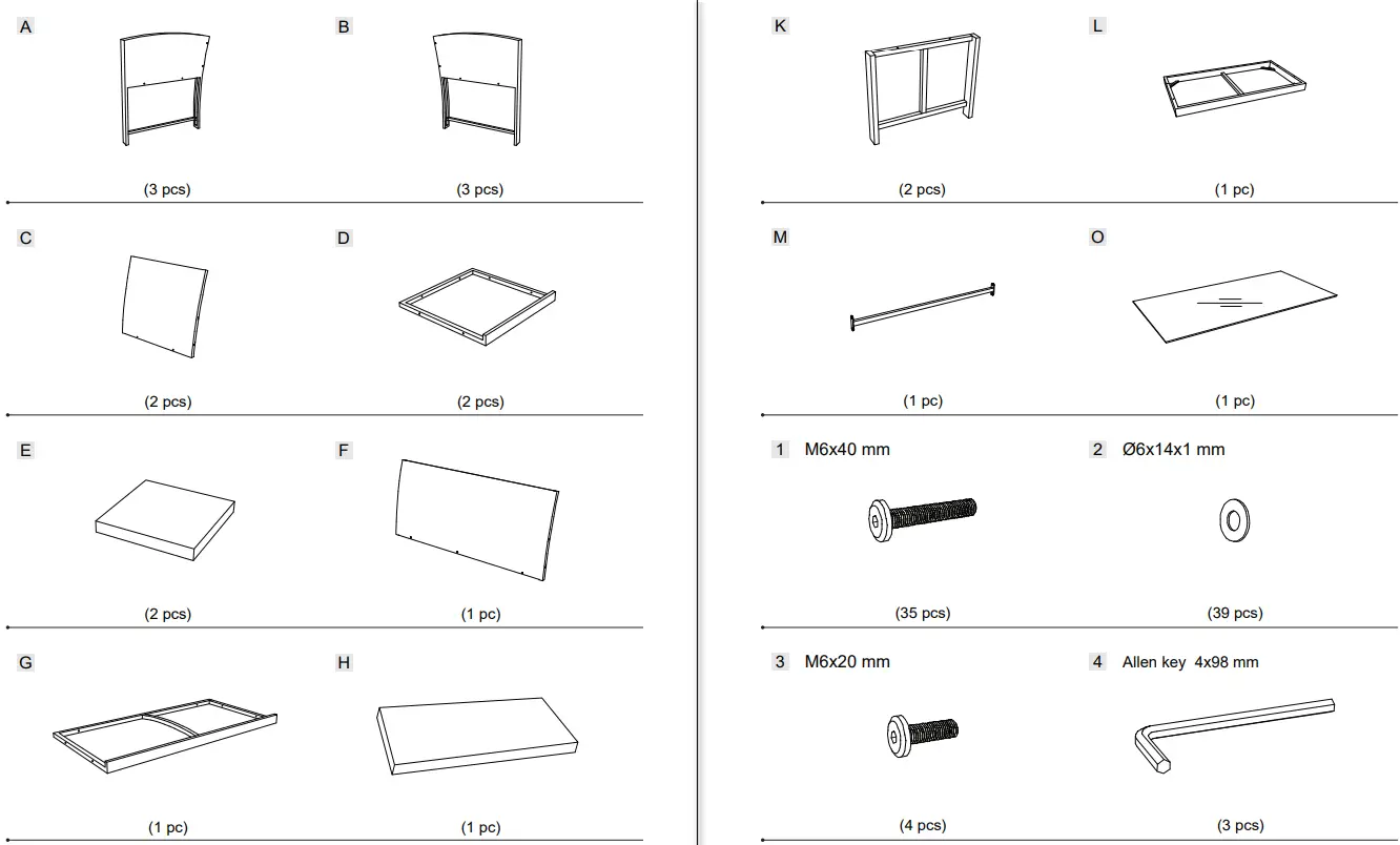 COSTWAY HW68664 4 Pieces Patio Rattan Sofa Set - FIG 3